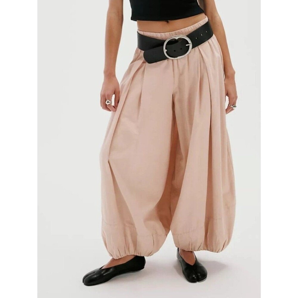 Free People Moonflower Balloon Trousers Pants Mid Rise Pull-on Solid S 290309